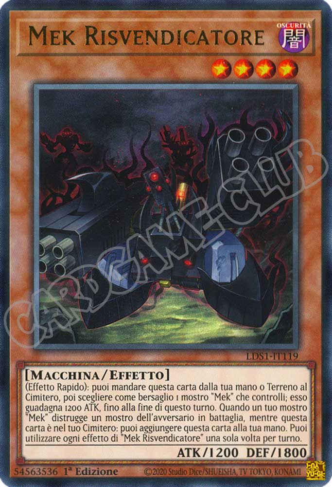 LDS1-IT119 Mek Risvendicatore ultra rara 1a Edizione (IT) -NEAR MINT-