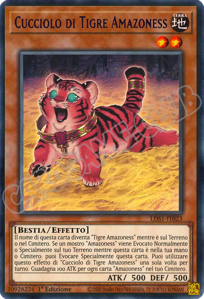 LDS1-IT023 Cucciolo di Tigre Amazoness (Nome Viola) ultra rara 1a Edizione (IT) -MINT-