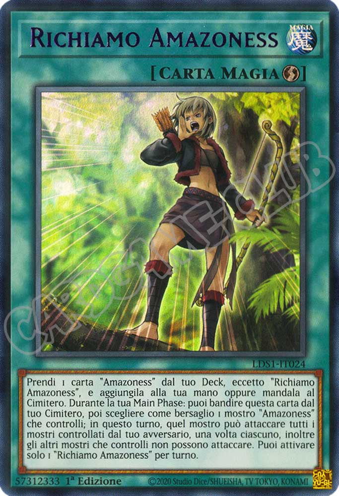 LDS1-IT024 Richiamo Amazoness (Nome Viola) ultra rara 1a Edizione (IT) -MINT-