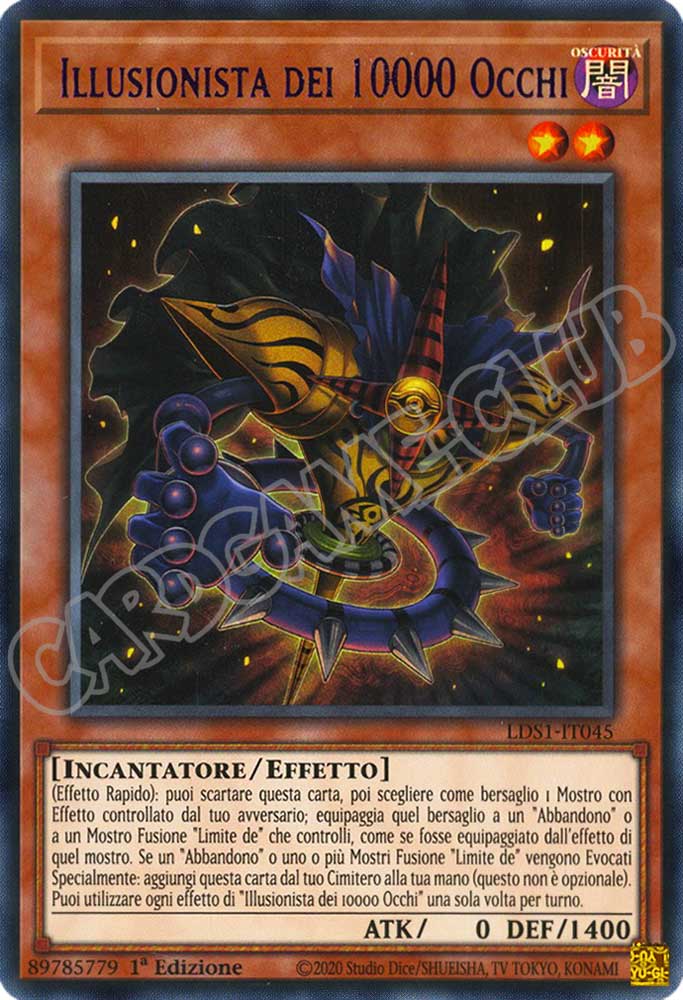 LDS1-IT045 Illusionista dei 10000 Occhi (Nome Viola) ultra rara 1a Edizione (IT) -MINT-