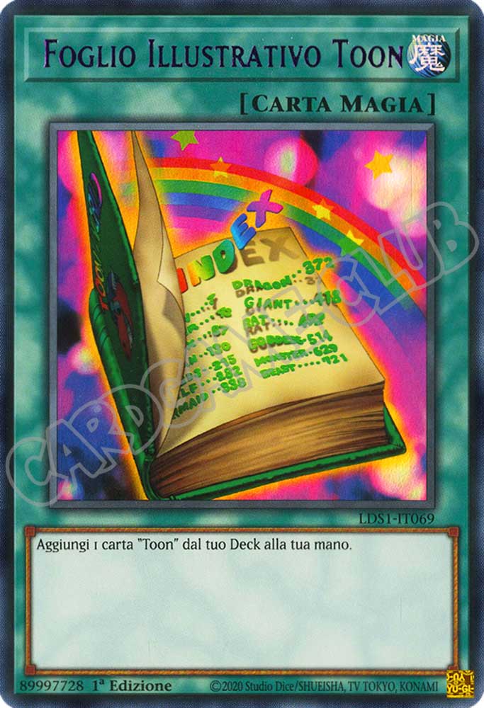 LDS1-IT069 Foglio Illustrativo Toon (Nome Viola) ultra rara 1a Edizione (IT) -MINT-