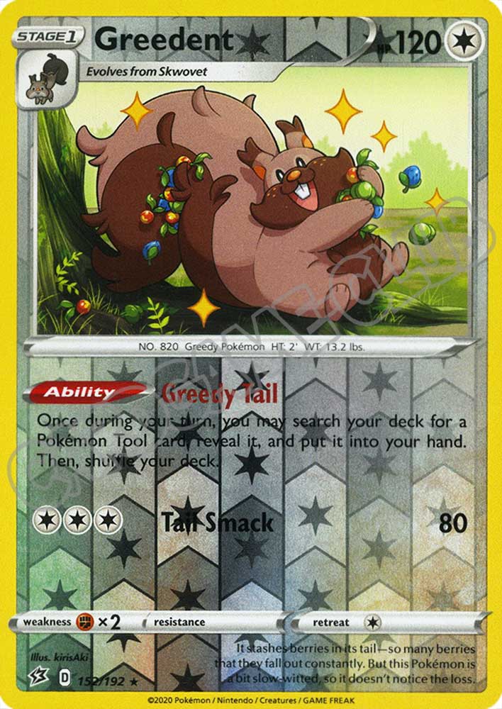 152 / 192 Greedent rara foil reverse (EN)
