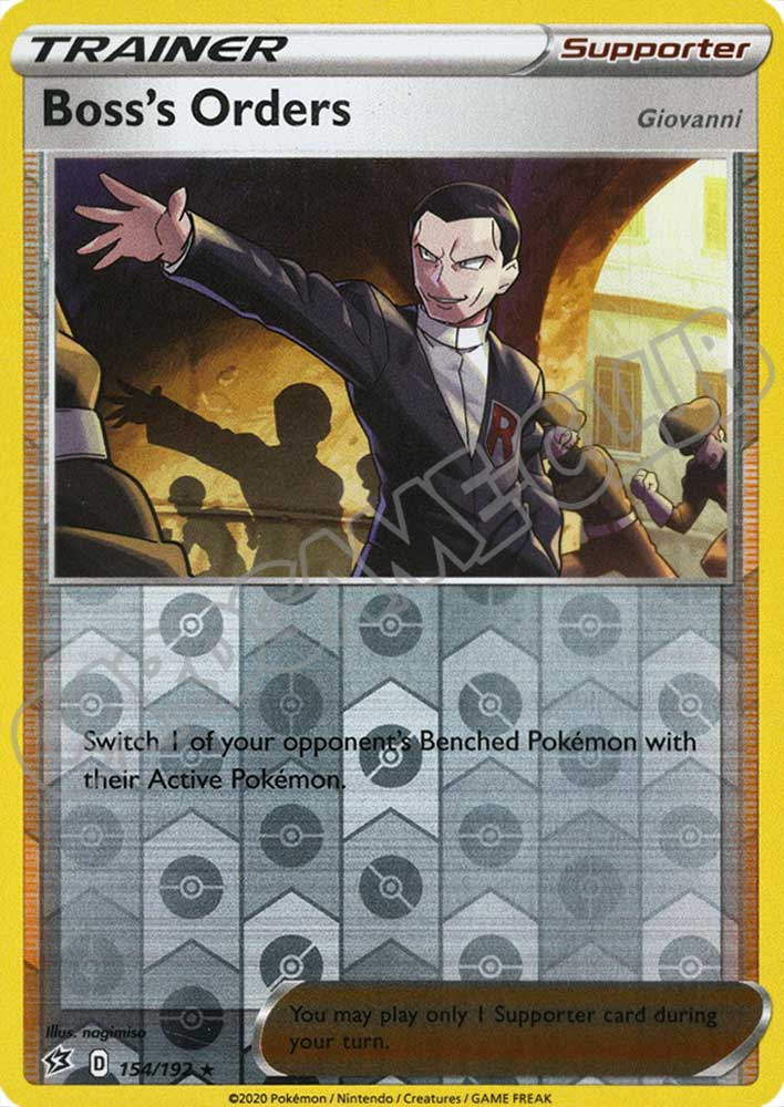 154 / 192 Boss's Orders rara foil reverse (EN)