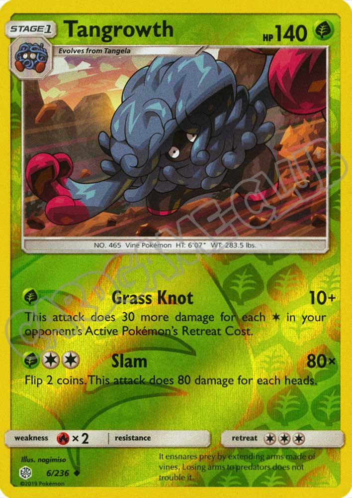 006 / 236 Tangrowth non comune foil reverse (EN) -NEAR MINT-