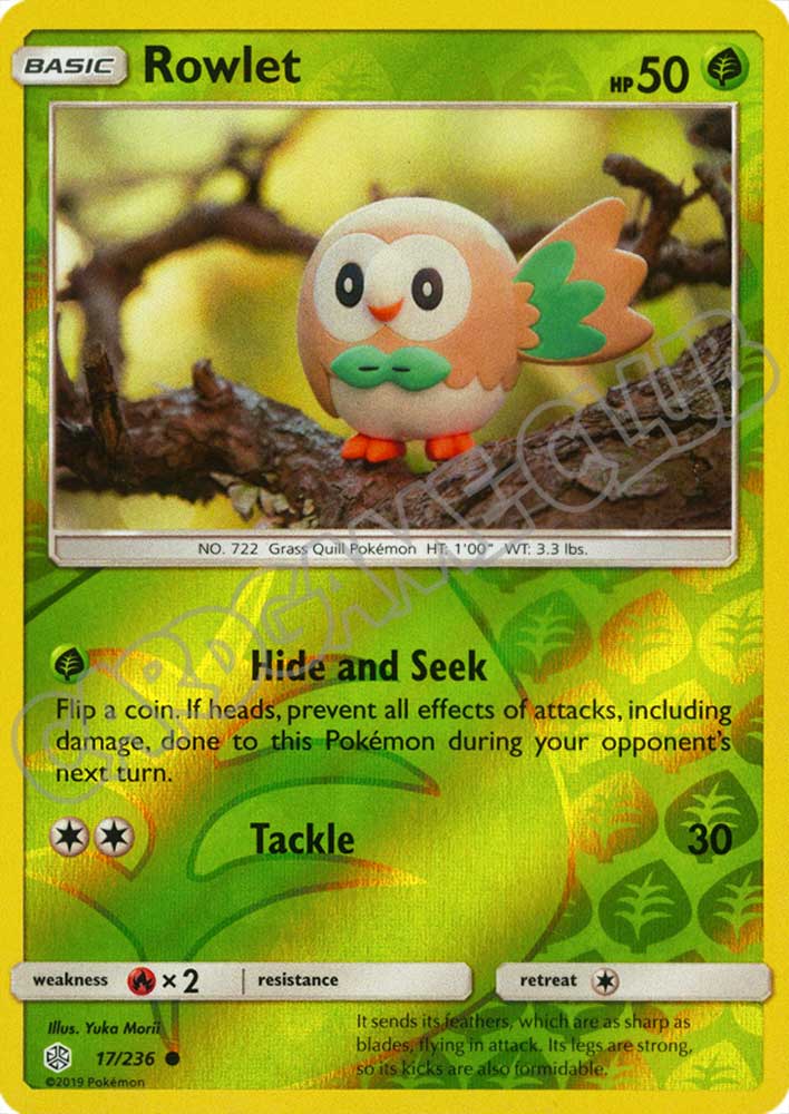 017 / 236 Rowlet comune foil reverse (EN) -NEAR MINT-