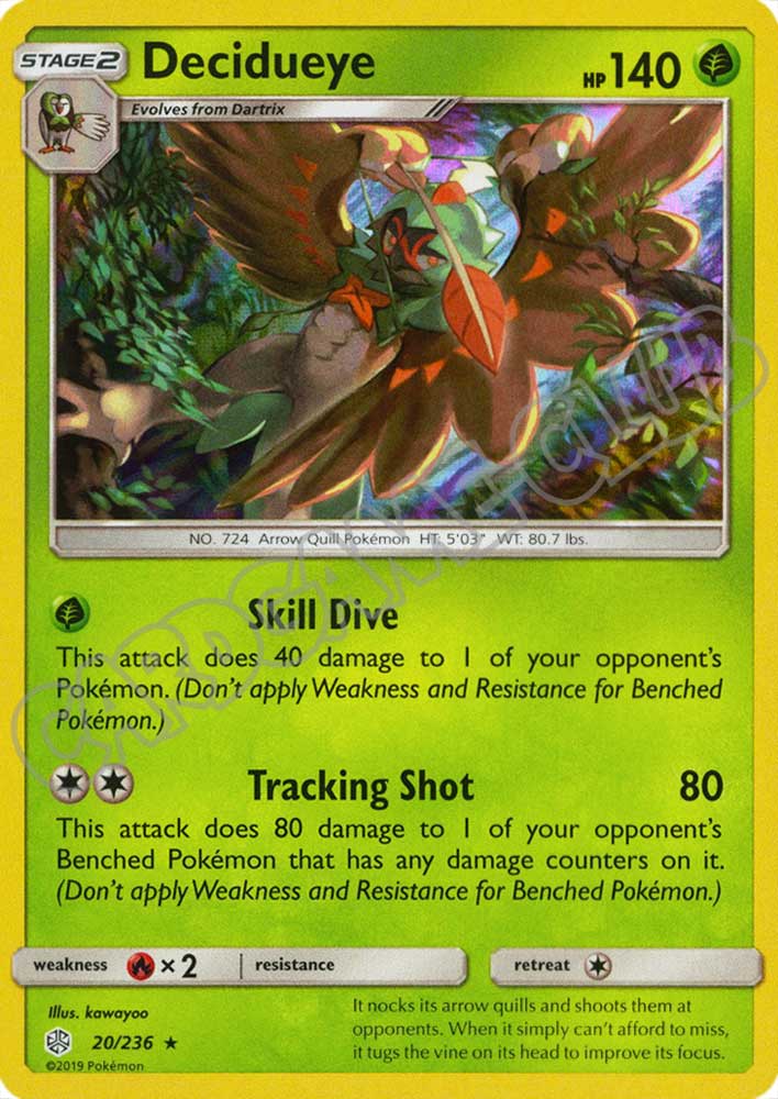 020 / 236 Decidueye rara foil (EN) -NEAR MINT-
