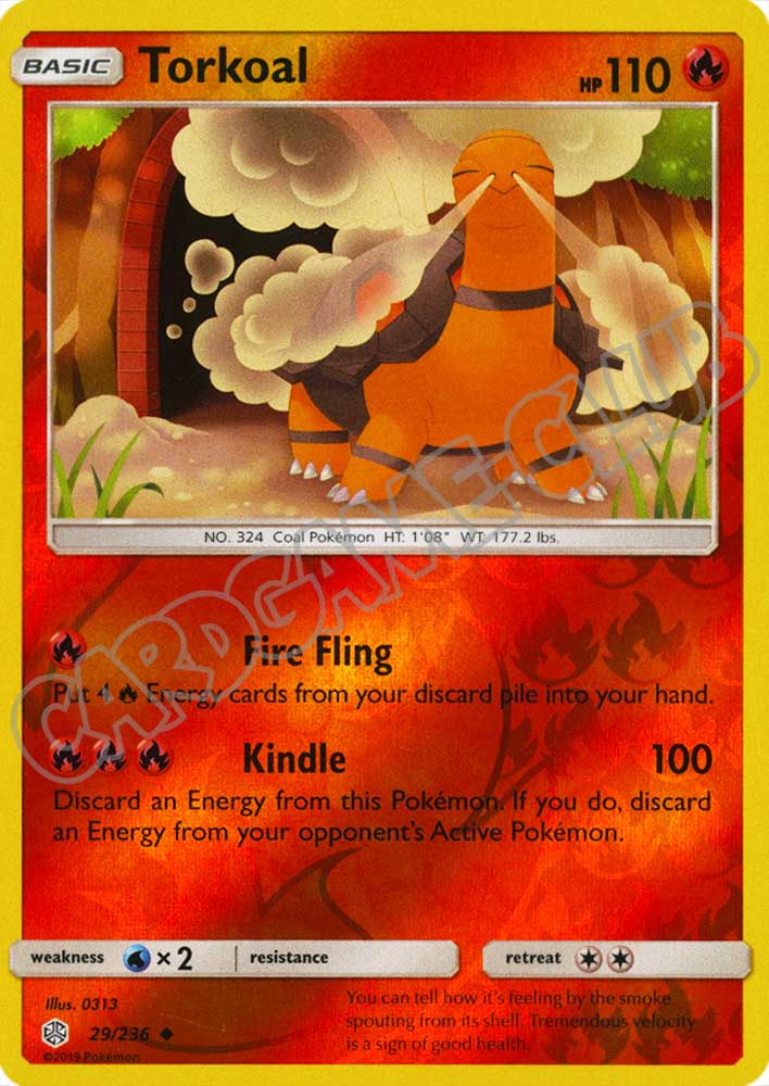 029 / 236 Torkoal non comune foil reverse (EN) -NEAR MINT-