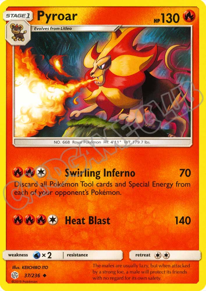 037 / 236 Pyroar non comune normale (EN) -NEAR MINT-