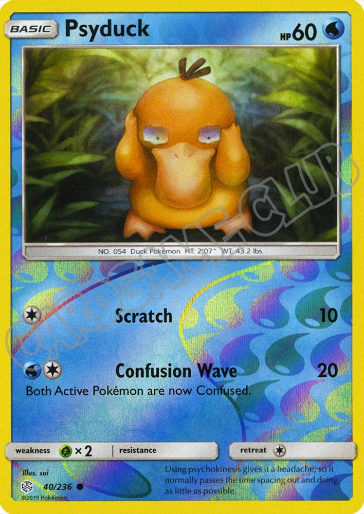 040 / 236 Psyduck comune foil reverse (EN) -NEAR MINT-