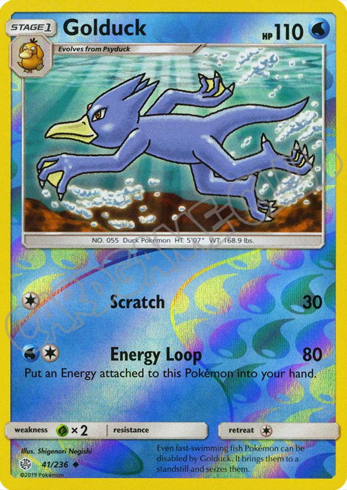 041 / 236 Golduck non comune foil reverse (EN) -NEAR MINT-