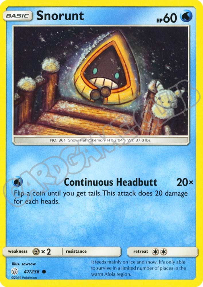 047 / 236 Snorunt comune normale (EN) -NEAR MINT-