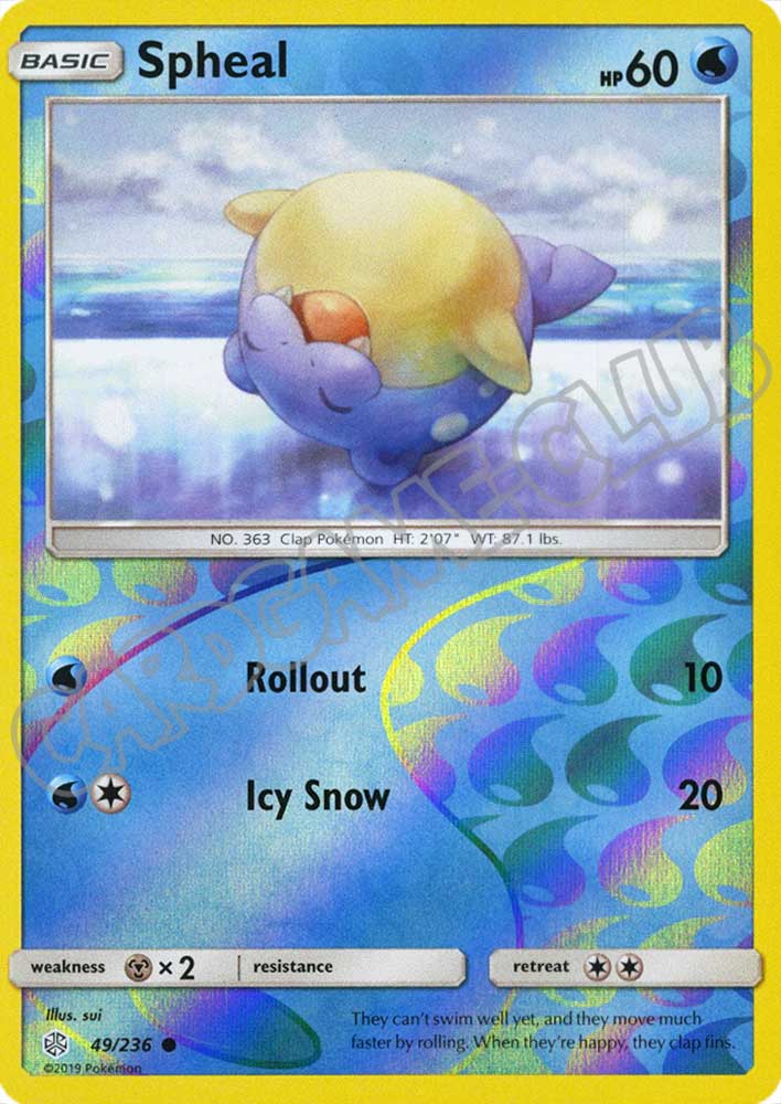 049 / 236 Spheal comune foil reverse (EN) -NEAR MINT-