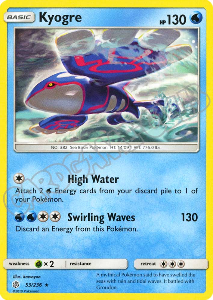 053 / 236 Kyogre rara normale (EN) -NEAR MINT-
