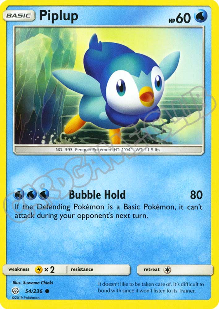 054 / 236 Piplup comune normale (EN) -NEAR MINT-