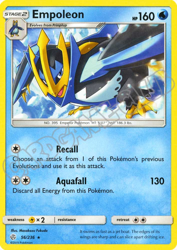 056 / 236 Empoleon rara normale (EN) -NEAR MINT-