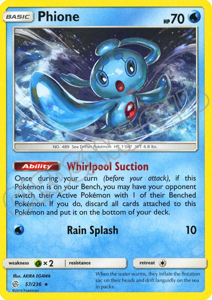 057 / 236 Phione rara normale (EN) -NEAR MINT-