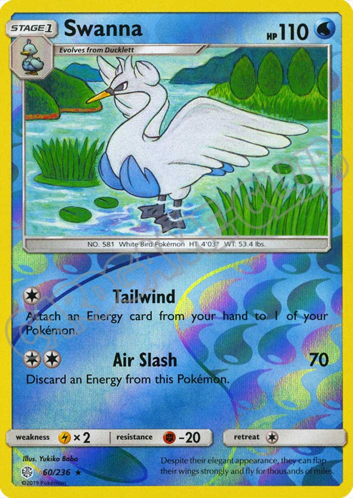 060 / 236 Swanna rara foil reverse (EN) -NEAR MINT-