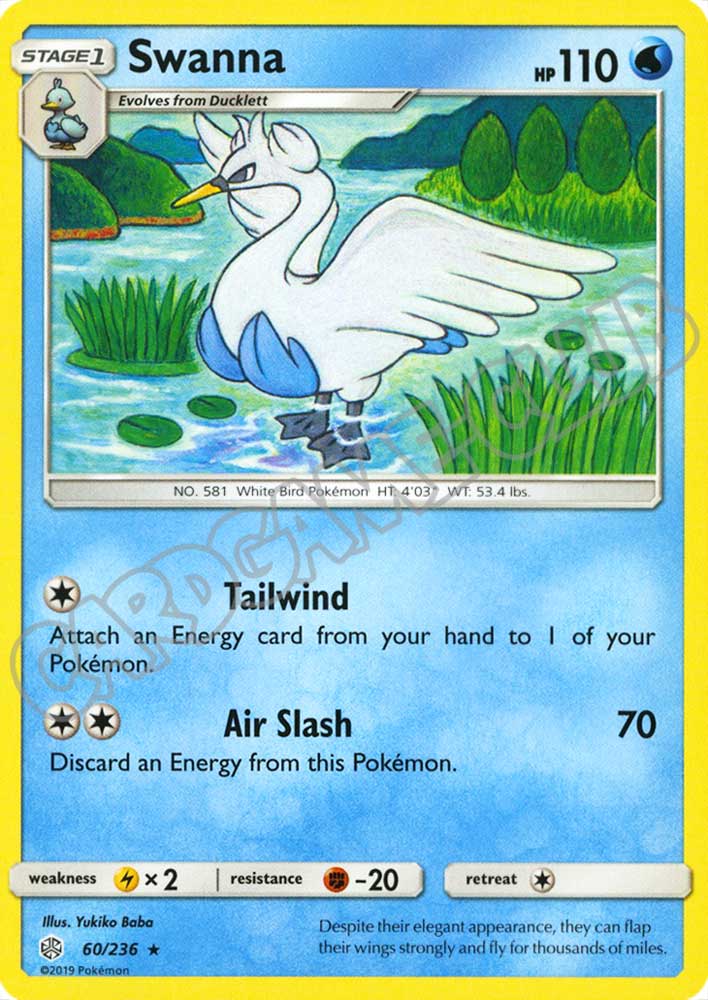 060 / 236 Swanna rara normale (EN) -NEAR MINT-