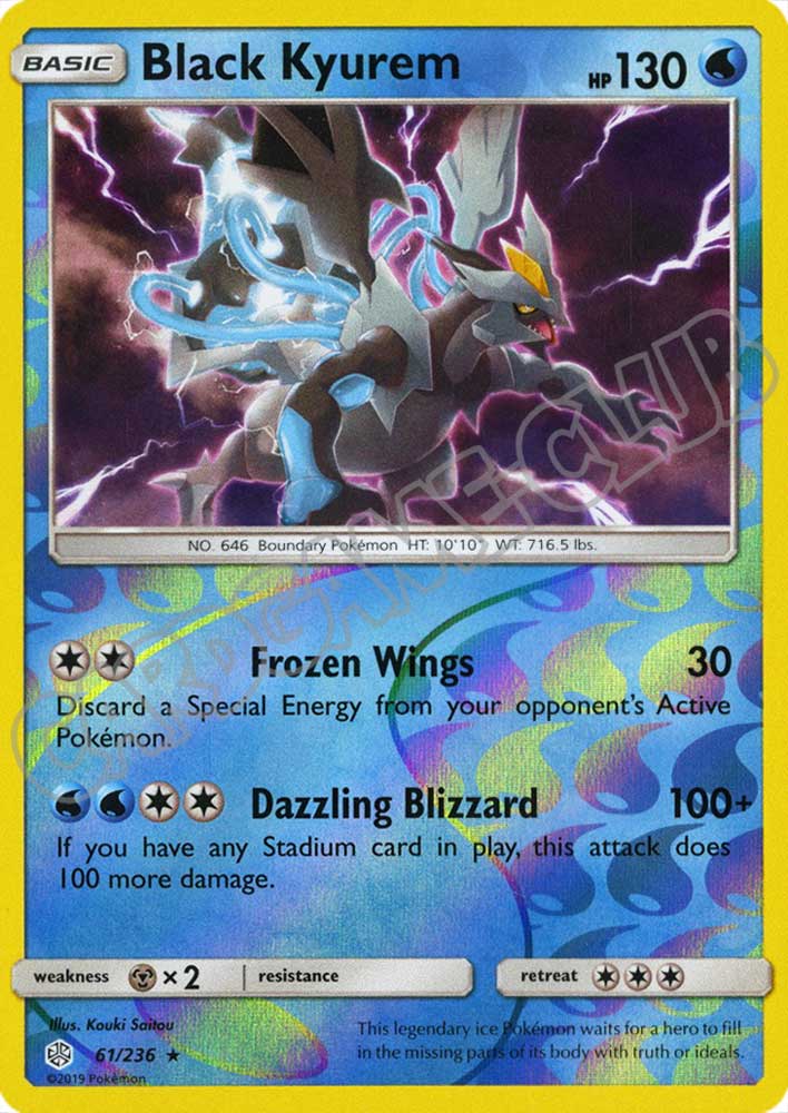061 / 236 Black Kyurem rara foil reverse (EN) -NEAR MINT-