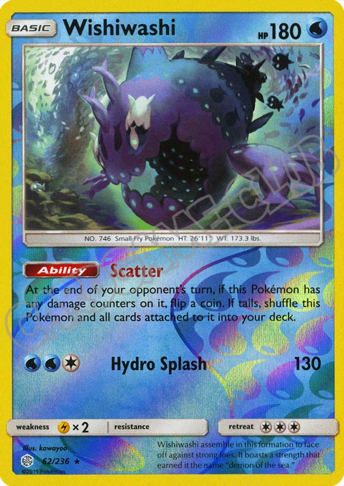 062 / 236 Wishiwashi rara foil reverse (EN) -NEAR MINT-
