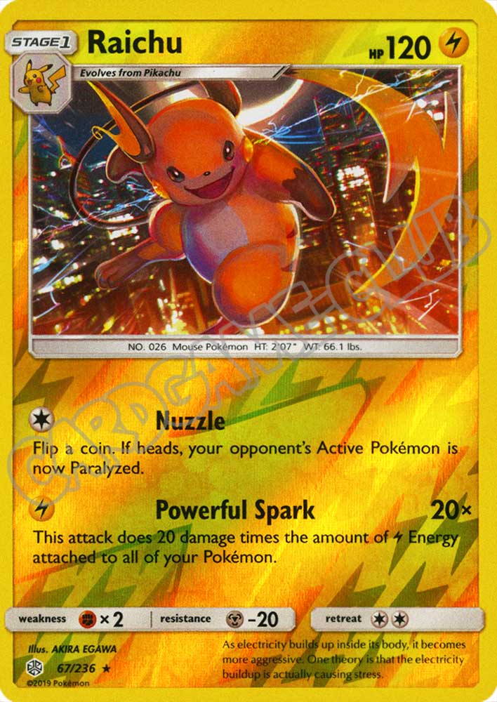 067 / 236 Raichu rara foil reverse (EN) -NEAR MINT-
