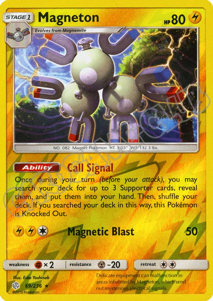 069 / 236 Magneton rara foil reverse (EN) -NEAR MINT-