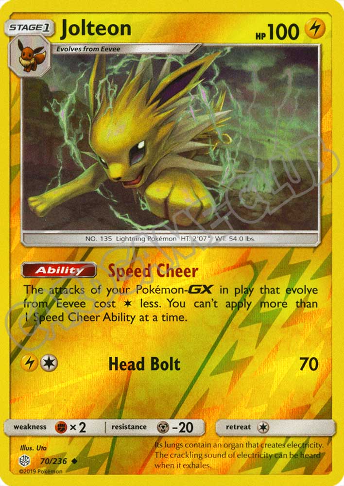 070 / 236 Jolteon non comune foil reverse (EN) -NEAR MINT-
