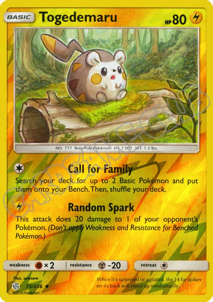 073 / 236 Togedemaru non comune foil reverse (EN) -NEAR MINT-
