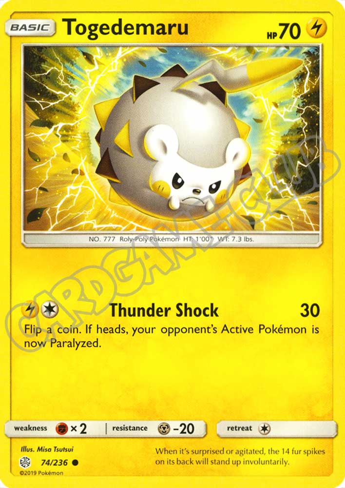 074 / 236 Togedemaru comune normale (EN) -NEAR MINT-