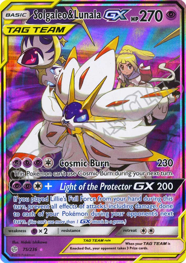 075 / 236 Solgaleo & Lunala GX rara GX foil (EN) -NEAR MINT-