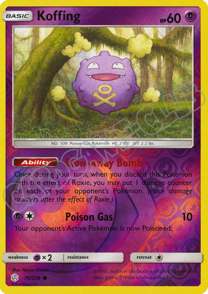 076 / 236 Koffing comune foil reverse (EN) -NEAR MINT-