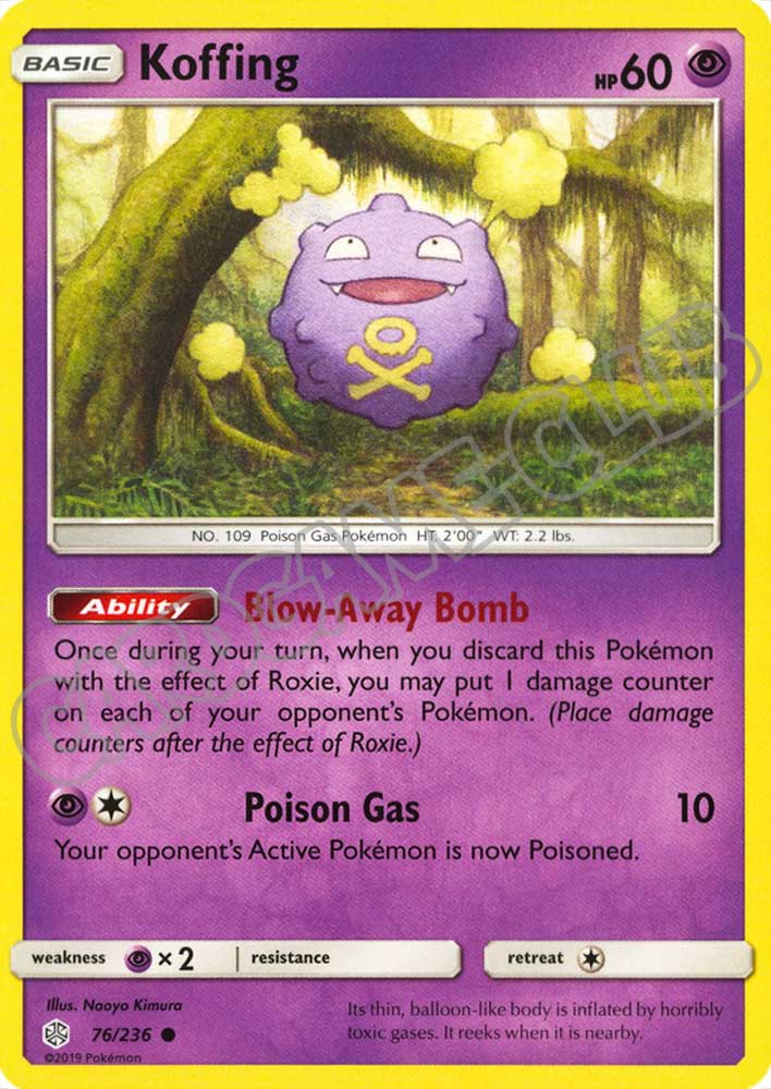 076 / 236 Koffing comune normale (EN) -NEAR MINT-