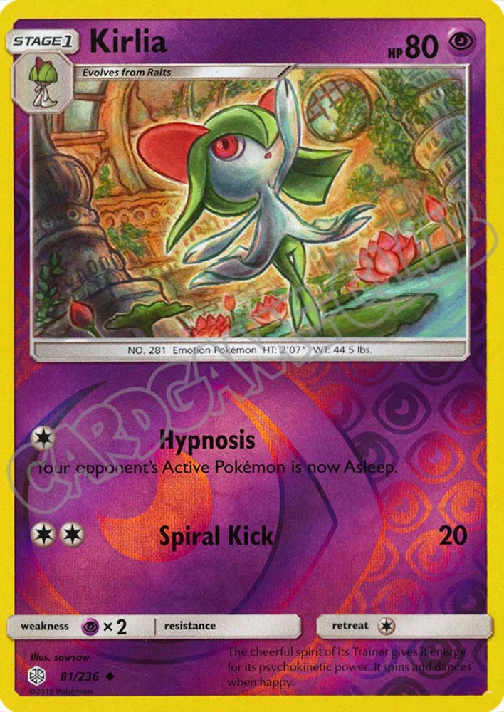 081 / 236 Kirlia non comune foil reverse (EN) -NEAR MINT-