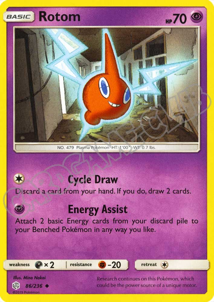 086 / 236 Rotom non comune normale (EN) -NEAR MINT-