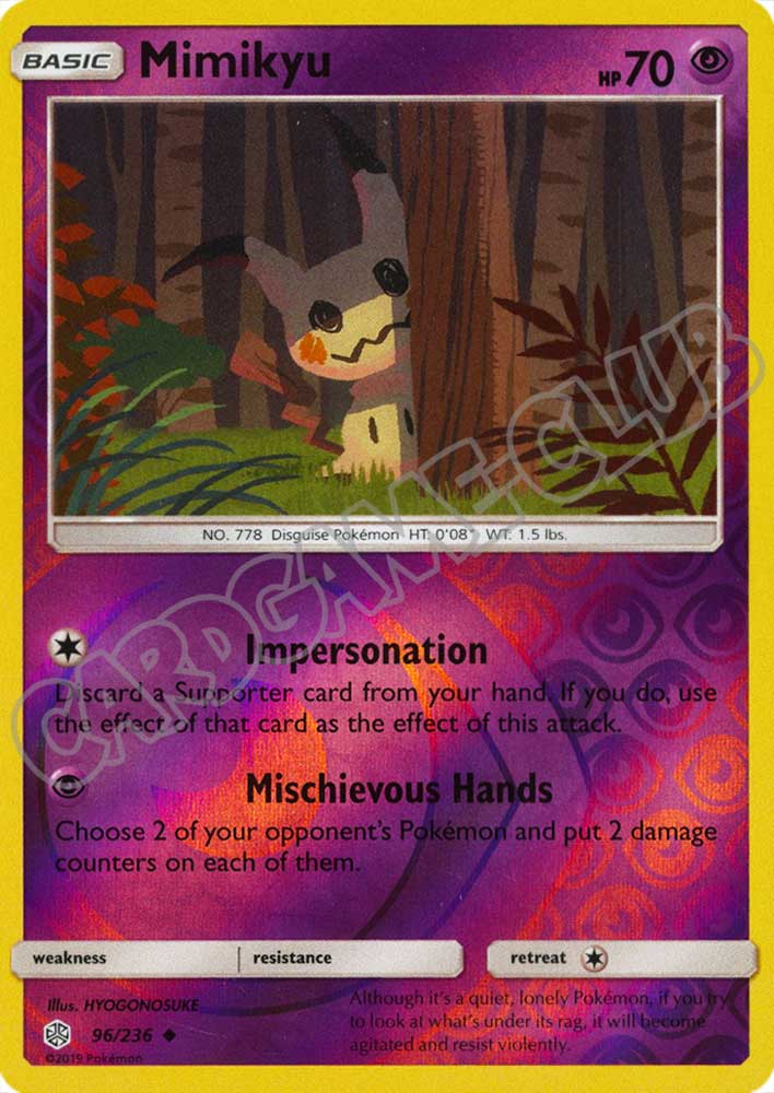 096 / 236 Mimikyu non comune foil reverse (EN) -NEAR MINT-