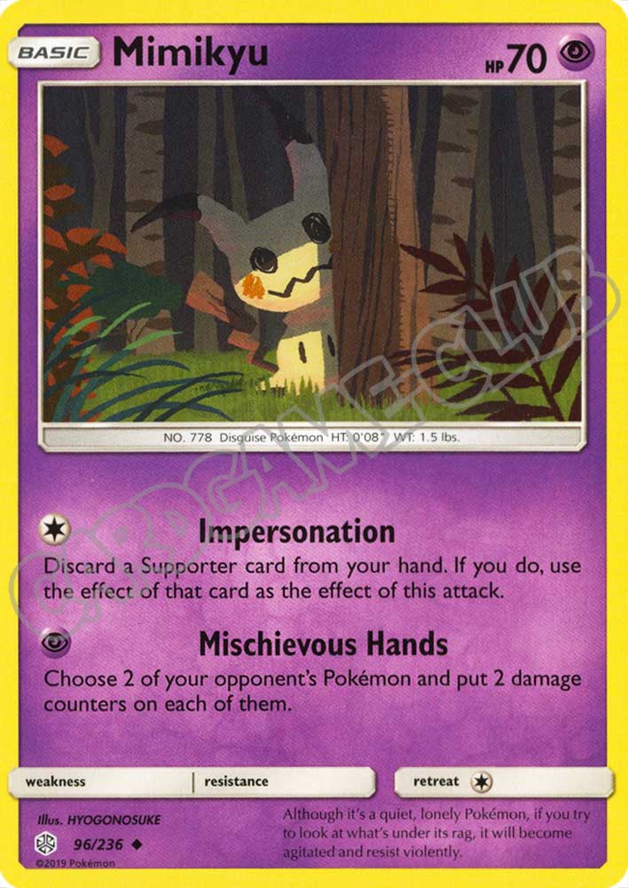 096 / 236 Mimikyu non comune normale (EN) -NEAR MINT-