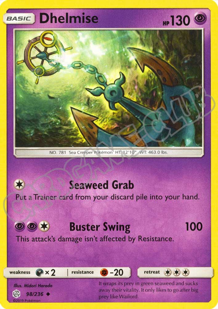 098 / 236 Dhelmise non comune normale (EN) -NEAR MINT-