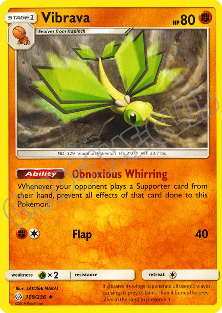 109 / 236 Vibrava non comune normale (EN) -NEAR MINT-