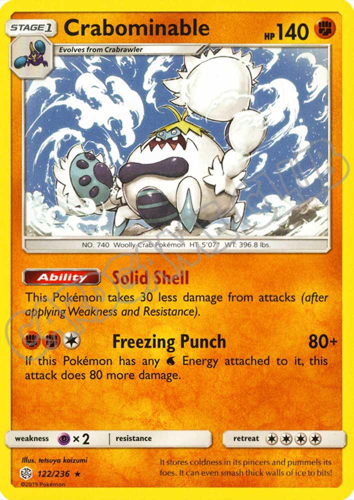 122 / 236 Crabominable rara normale (EN) -NEAR MINT-