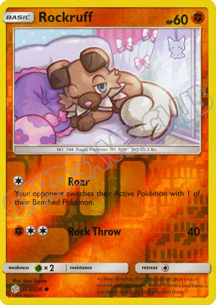 123 / 236 Rockruff comune foil reverse (EN) -NEAR MINT-
