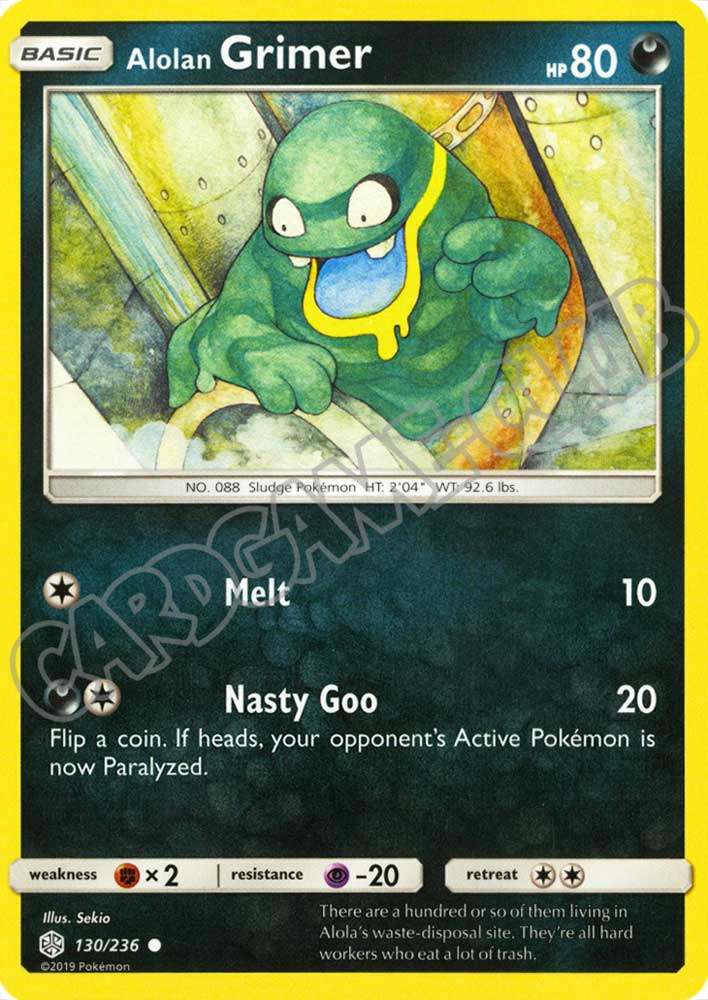130 / 236 Alolan Grimer comune normale (EN) -NEAR MINT-