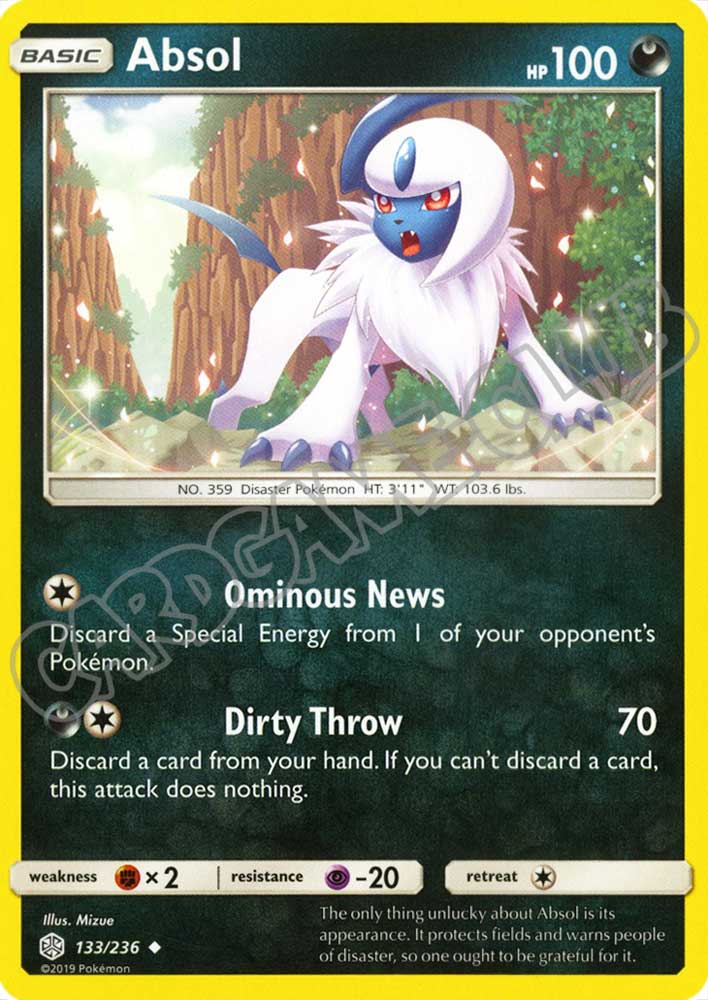 133 / 236 Absol non comune normale (EN) -NEAR MINT-