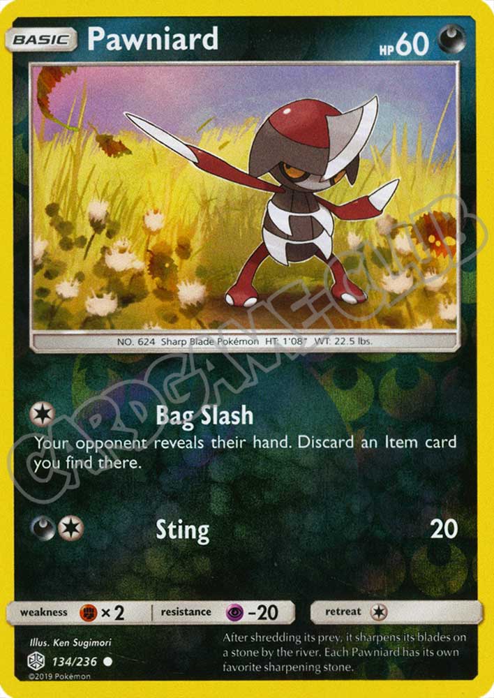 134 / 236 Pawniard comune foil reverse (EN) -NEAR MINT-