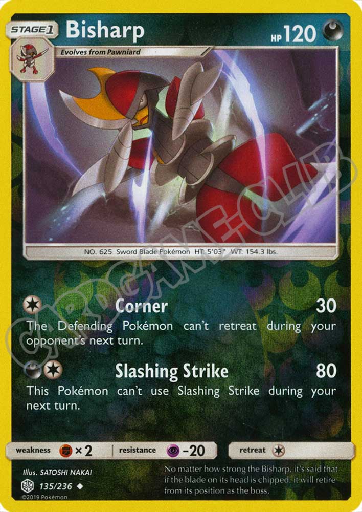 135 / 236 Bisharp non comune foil reverse (EN) -NEAR MINT-