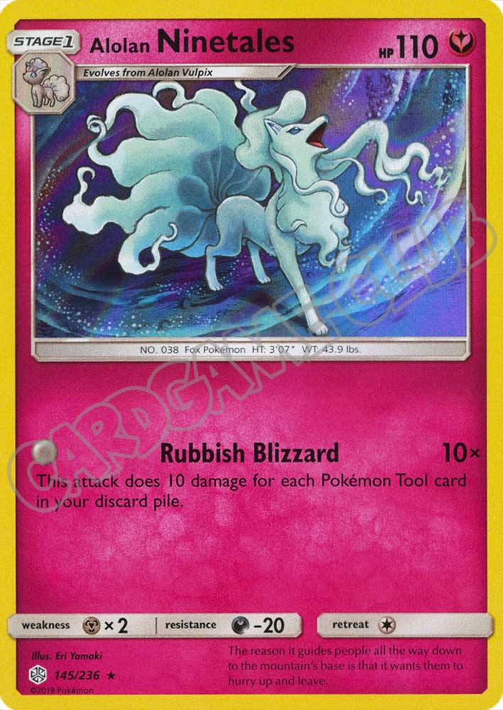 145 / 236 Alolan Ninetales rara foil (EN) -NEAR MINT-