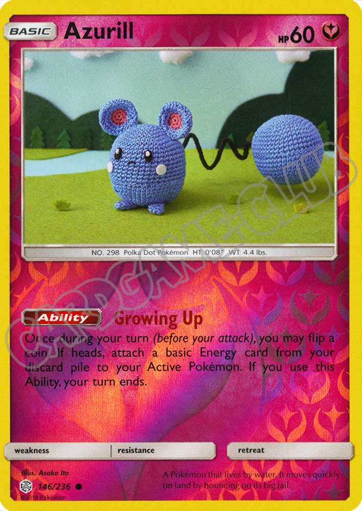 146 / 236 Azurill comune foil reverse (EN) -NEAR MINT-