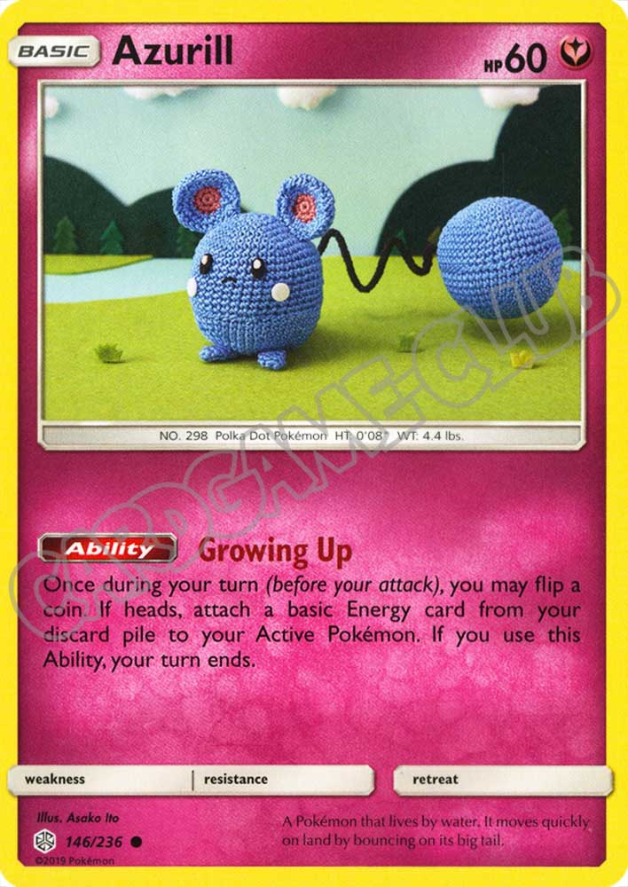 146 / 236 Azurill comune normale (EN) -NEAR MINT-