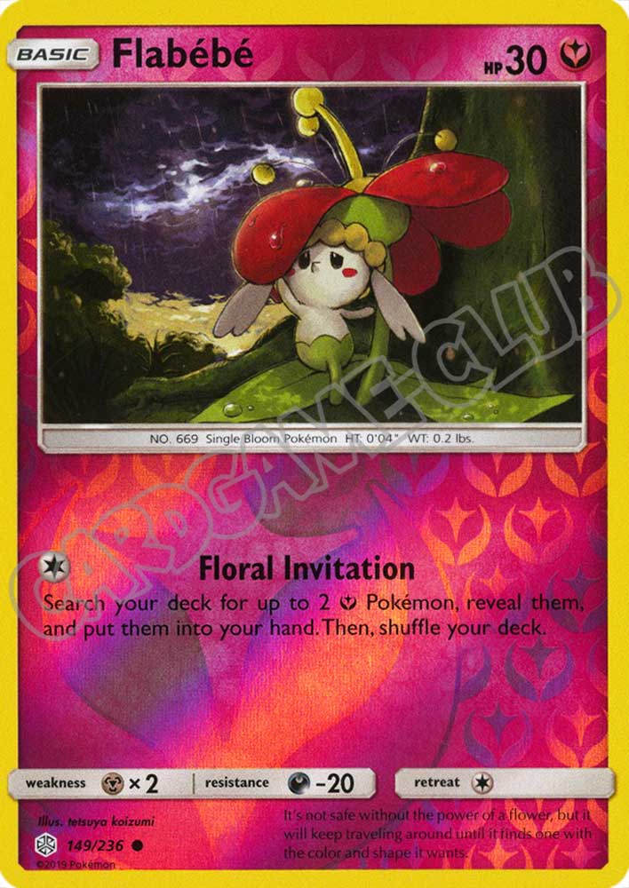149 / 236 Flabebe' comune foil reverse (EN) -NEAR MINT-
