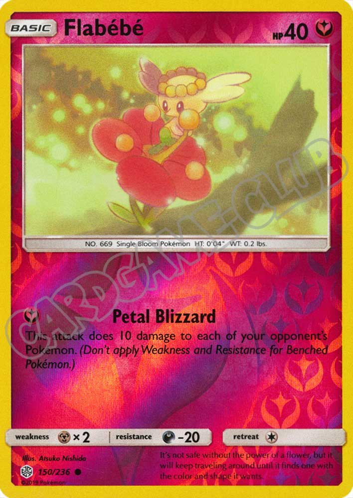 150 / 236 Flabebe' comune foil reverse (EN) -NEAR MINT-