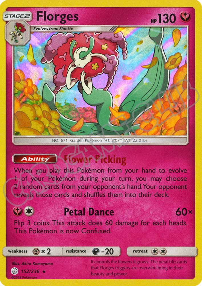 152 / 236 Florges rara foil (EN) -NEAR MINT-